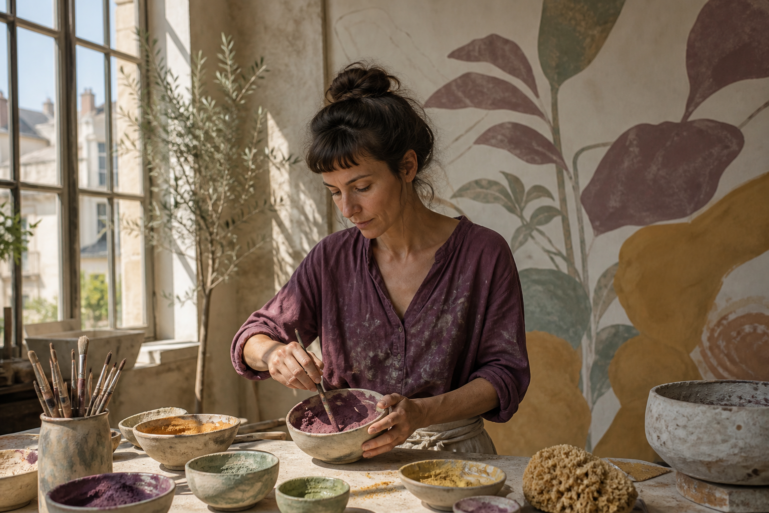 Préparation de pigments minéraux